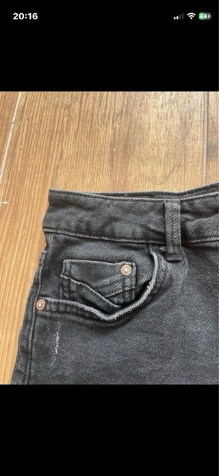 Pantalones cortos vaqueros negros