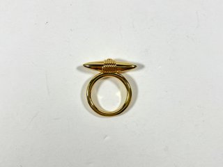 Anillo Tous Lure Plata Bañada En Oro Talla 20 ESP