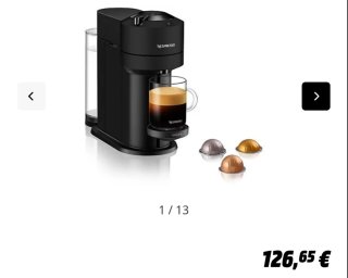 Macchina da caffè Nespresso Krups Vertuo Next Nero