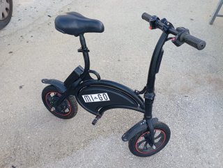 Bicicleta Eléctrica Plegable Negra