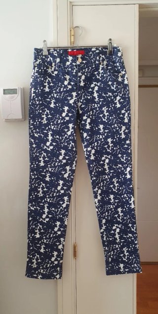 Pantalón CH Estampado Azul y Blanco