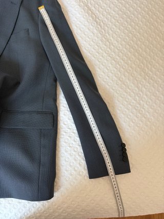 Traje Zara Gris Azulado Nuevo Talla M