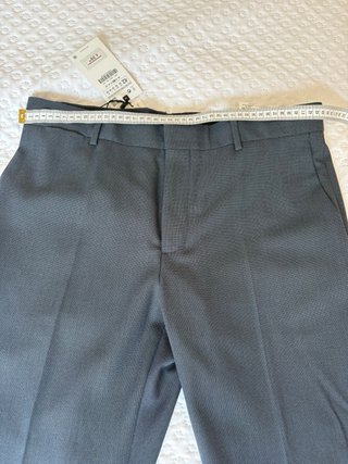 Traje Zara Gris Azulado Nuevo Talla M