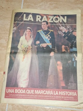Periódico La Razón Boda Felipe y Letizia
