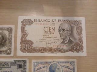 Lote 4 billetes antiguos España