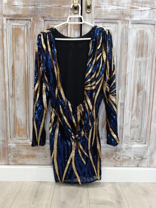 Vestido fiesta lentejuelas Camaleónica