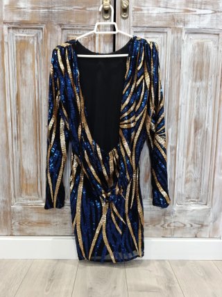 Vestido fiesta lentejuelas Camaleónica