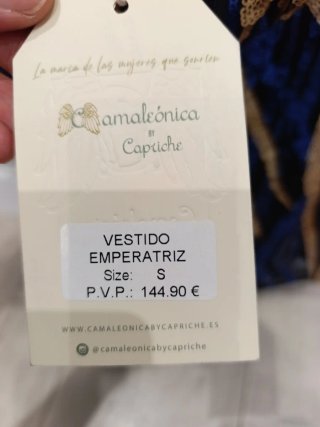 Vestido fiesta lentejuelas Camaleónica