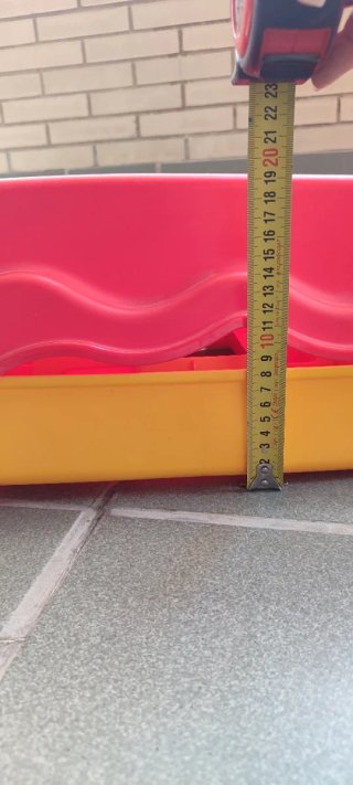 Tobogán plegable infantil rojo