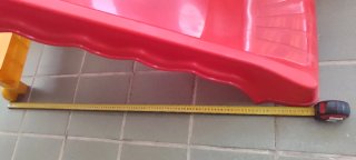 Tobogán plegable infantil rojo