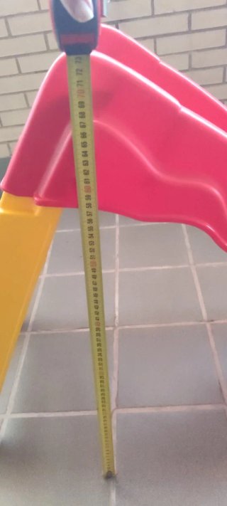 Tobogán plegable infantil rojo