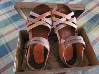 Sandalias Inter-Bios Naranja y Morado