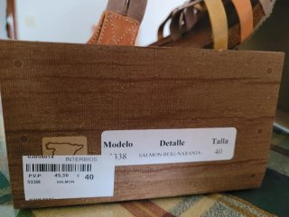 Sandalias Inter-Bios Naranja y Morado