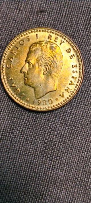 Moneda 1 Peseta España 1982 Estrella 80