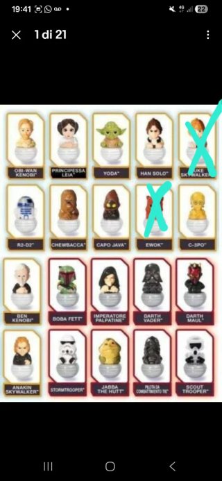 Star Wars Personaggi Collezionabili