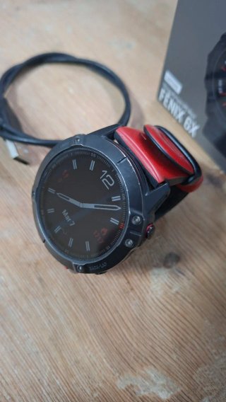 Garmin Fenix 6X Pro Zafiro Negro/Rojo