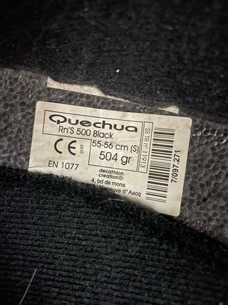 Casco Esquí Quechua Negro 55-56cm