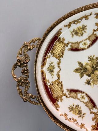 Bandeja de porcelana Ceramiche Alfa italiana