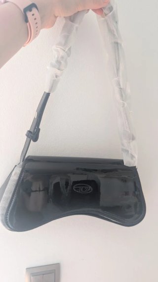 Borsa DIESEL Nera in Ecopelle