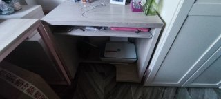 2 Mesas Escritorio Madera y Metal