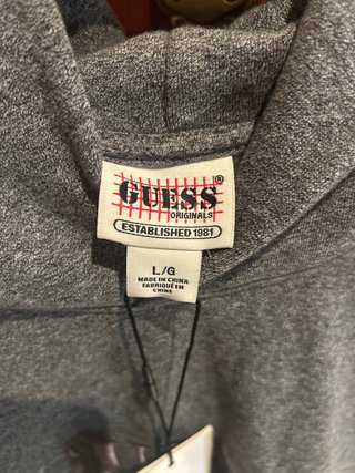 Sudadera Guess Originals Gris