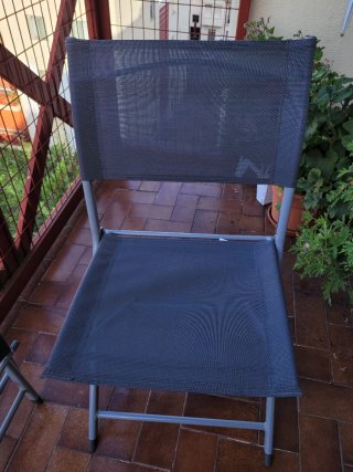 Conjunto mesa y 2 Sillas Plegables Terraza Florabe