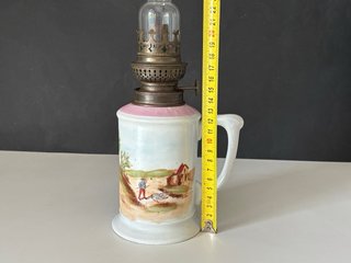 🇫🇷 Limoges Lámpara aceite antigua