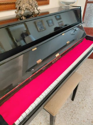 Piano de pared negro
