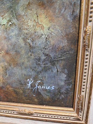 Cuadro Hombre y Caballo K. James