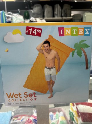 Colchoneta Intex 2.29m x 86cm Nueva