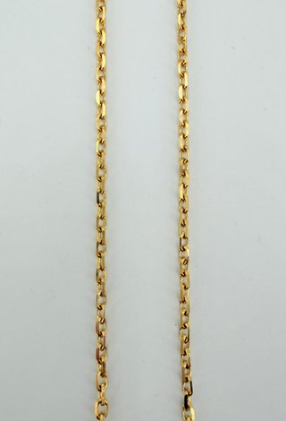 Cadena Forzada de oro de 18k, 6.96 g, 50 cm.