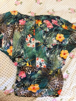 Morgan Top Talla XS Estampado Tropical