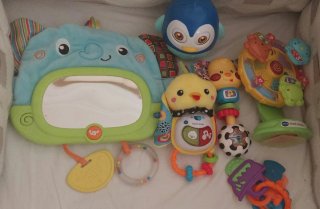 Lote Juguetes Bebé Elefante Pingüino Pollo