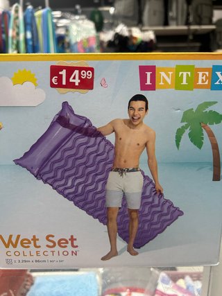 Colchoneta Intex 2.29m x 86cm Nueva
