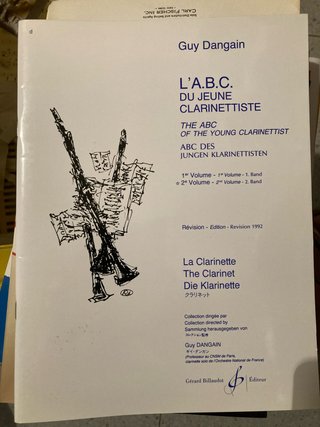 Libro de música L'A.B.C. du Jeune Clarinetiste 2