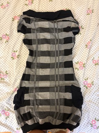 Vestido/Top Roberto Cavalli cuadros