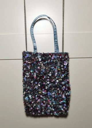 Bolso abalorios Zara