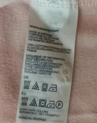Polo Tommy Hilfiger Rosa Talla M
