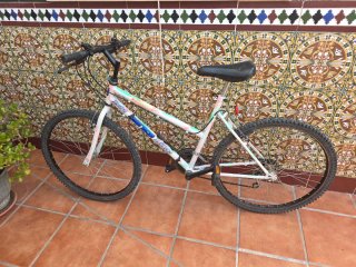 Bicicleta de adulto blanca