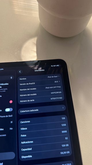 Apple iPad mini 128 GB Plata