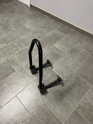 Caballete para rueda delantera moto