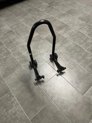 Caballete para rueda delantera moto