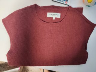 Pull&Bear Top Rojo Talla S