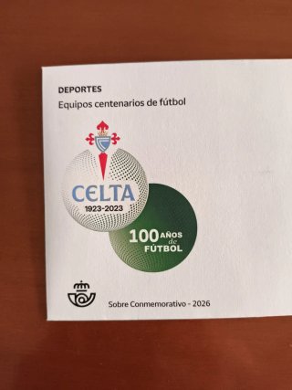 Sobre Conmemorativo Celta de Vigo 100 Años Fútbol
