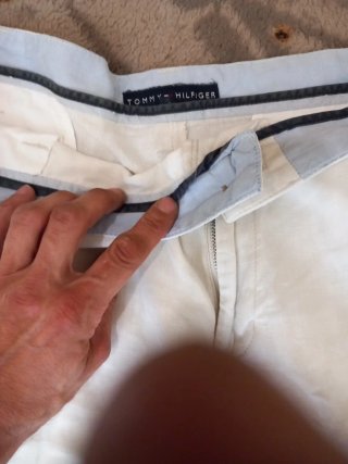 Pantalón Corto Blanco Tommy Hilfiger Talla L