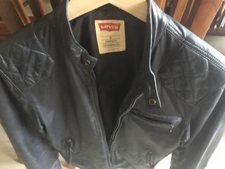 Chaqueta Levi's Piel Negra Auténtica