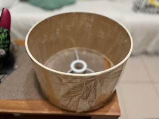 Pantalla de lámpara beige/marrón
