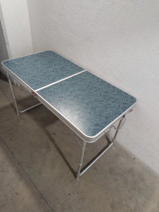 Mesa Plegable Decathlon Azul/Gris