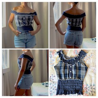 Crop top hombros descubiertos