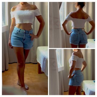Crop top hombros descubiertos